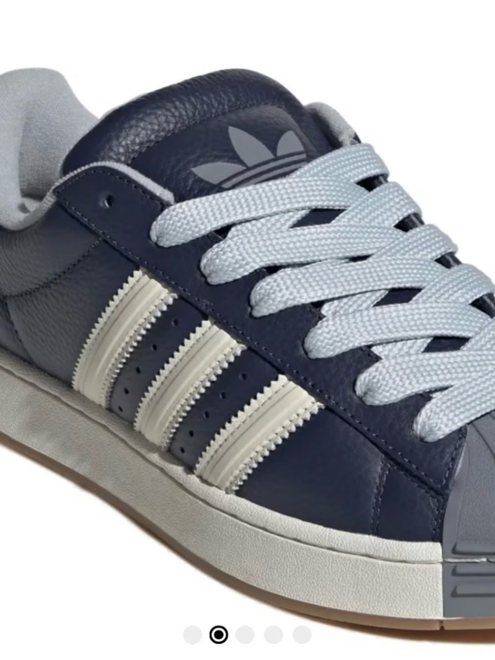 RARE - adidas Superstar ST Shadow Navy Off White Size 9  KH8966